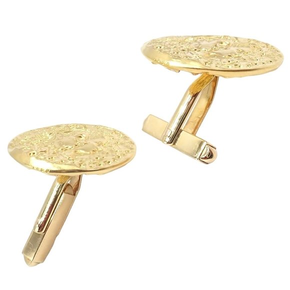 Authentic Salvador Dali D'or for Piaget 18k & 22k Yellow Gold Cufflinks - Picture 11 of 12